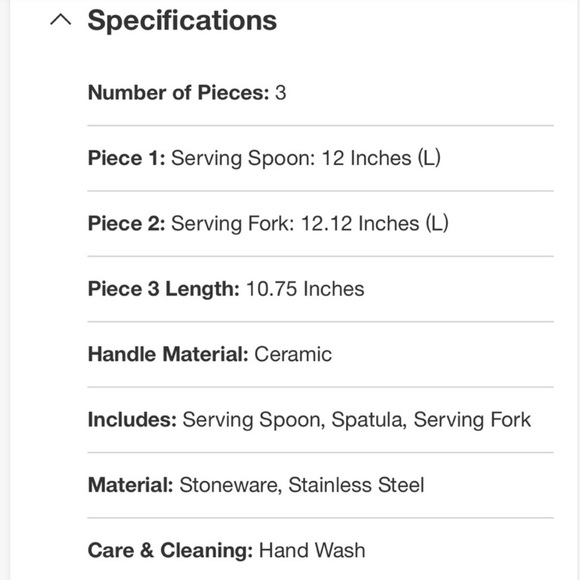 John Derian - 3pc Stoneware Salad Flatware Serving Set - Picture 8 of 8